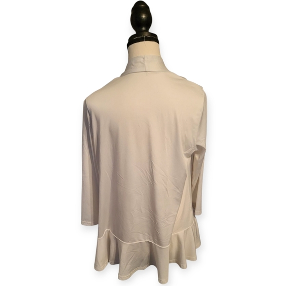 🩷 3/$15 Women's White Open Front Cardigan, Medium, Lightweight, Never Worn - Picture 2 of 5